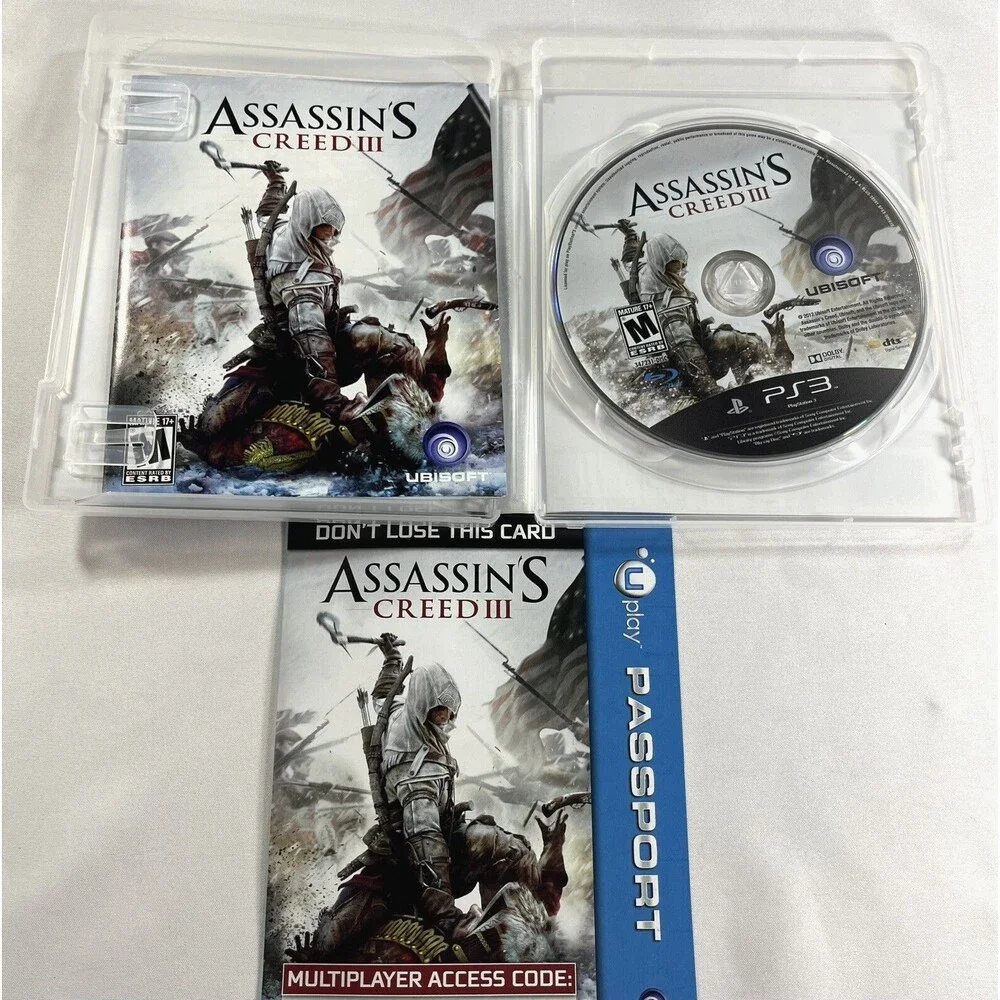 Assassin's Creed III (Sony PlayStation 3, 2012) Complete  PS3